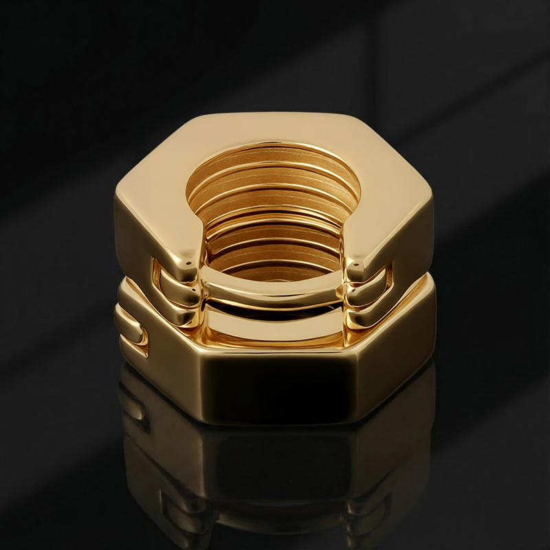 Hex Nut Hoop Earrings Hex Nut Hoop Earrings