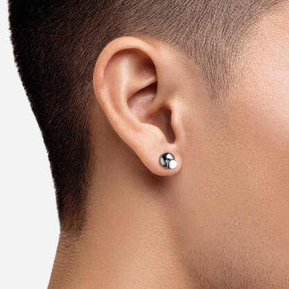 Men's Pushpin Stud Earrings