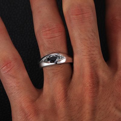 S925 Sterling Silver Moissanite Open Band Ring