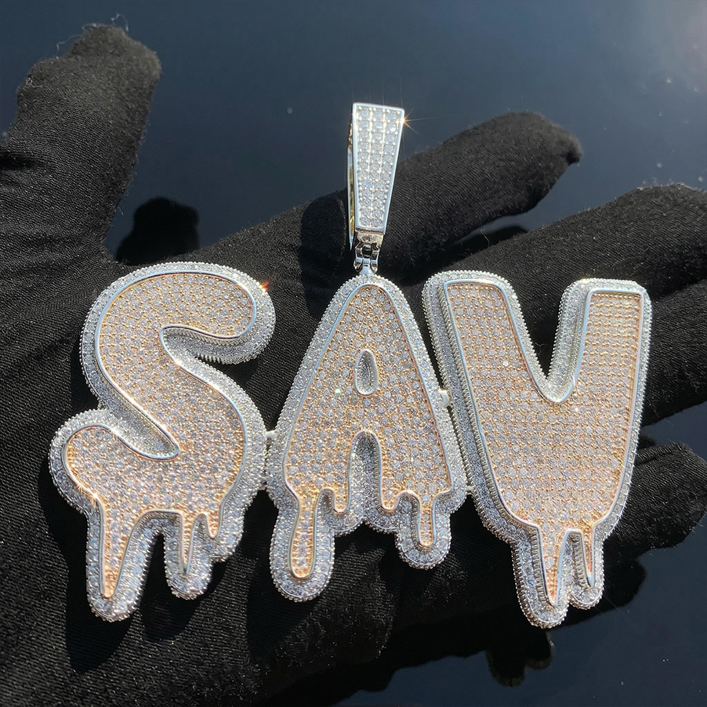 Iced Out Custom Drip Pendant