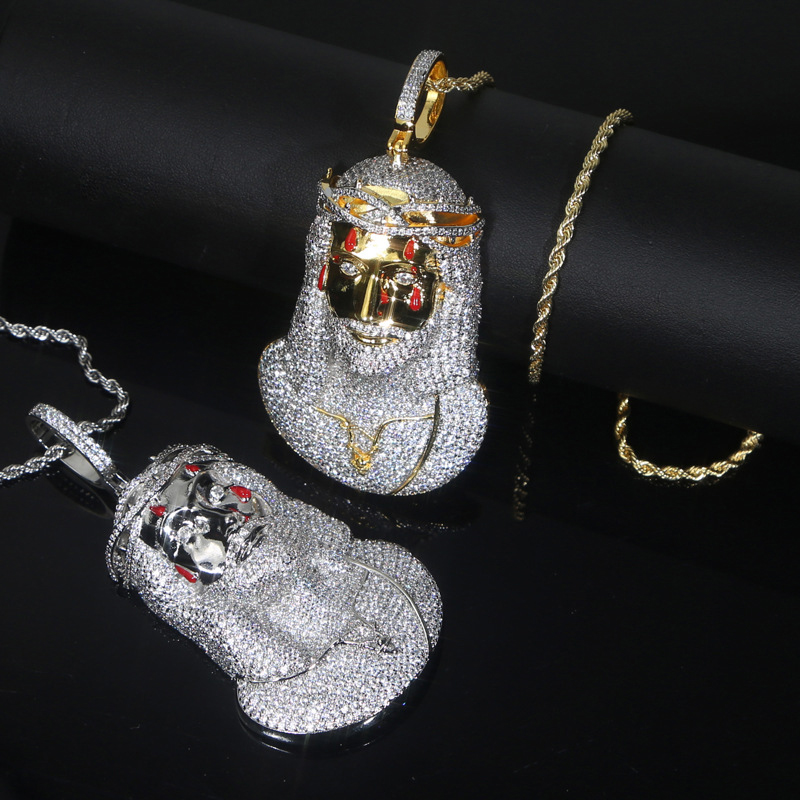 Iced Out Jesus Pendant for Men