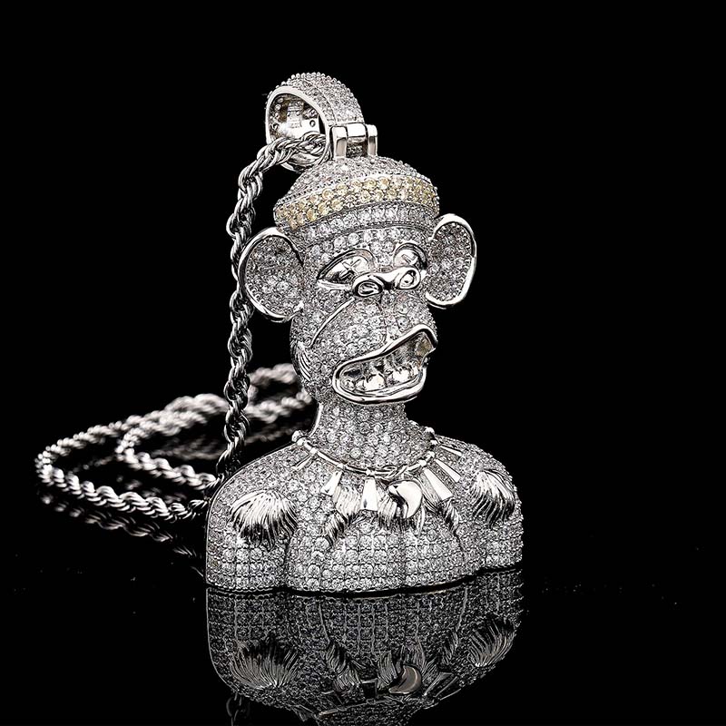 Iced Big Unruly Monkey Pendant