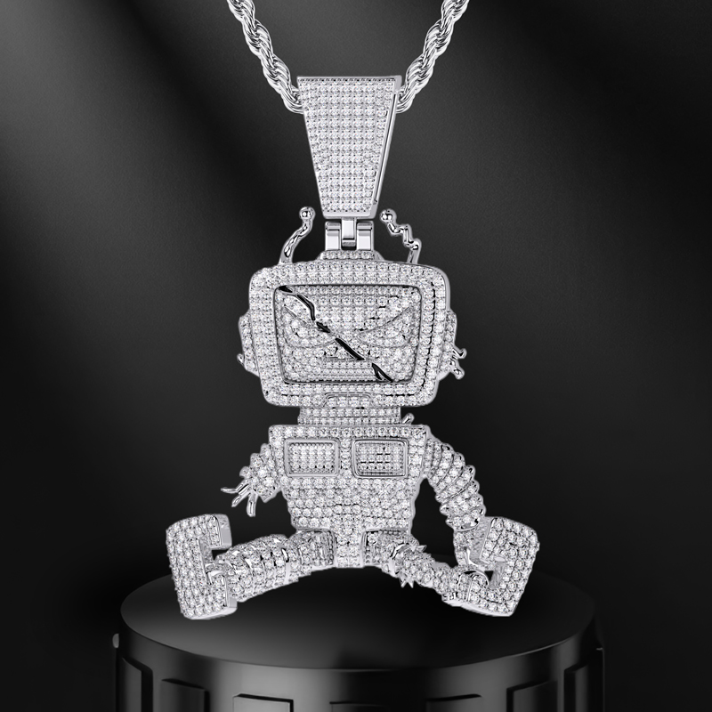 Fully Iced Robot Pendants