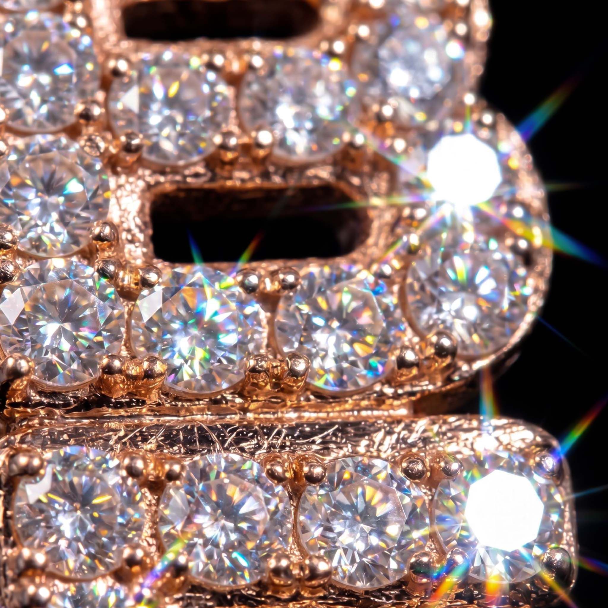 Iced Out Custom Vertical Letter Pendant Iced Out Custom Vertical Letter Pendant