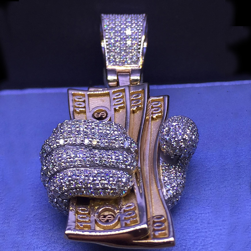 Iced Cash Money Fist Pendant