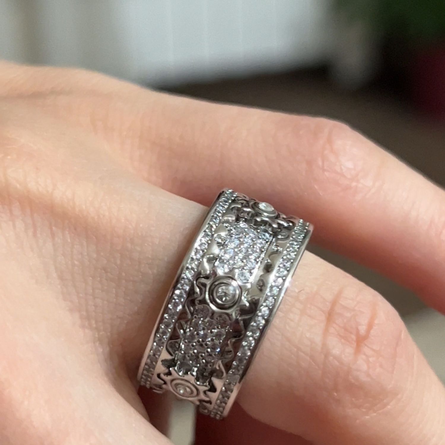 Iced Out Rotating Gear Ring