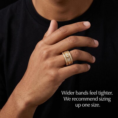 Iced Out Rotating Gear Ring