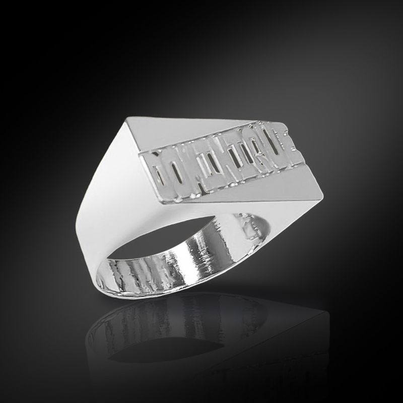 Rectangular Custom Name Ring