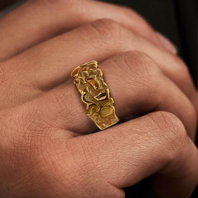 Nugget Band Ring in Gold