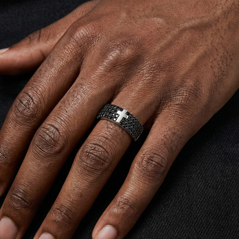 3.1 CTW Black Diamond Cross Ring