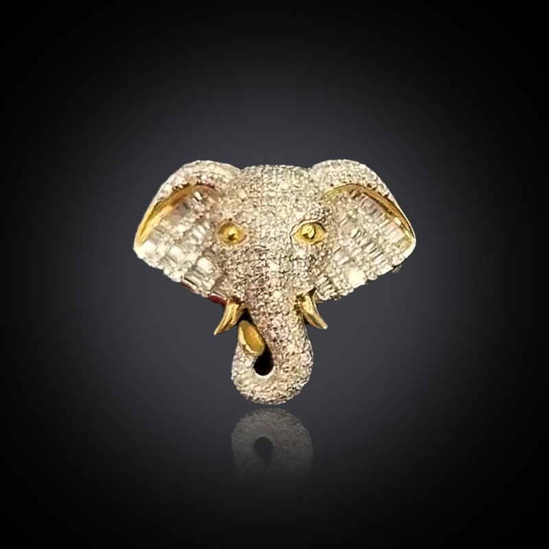 Elephant Ring in Gold