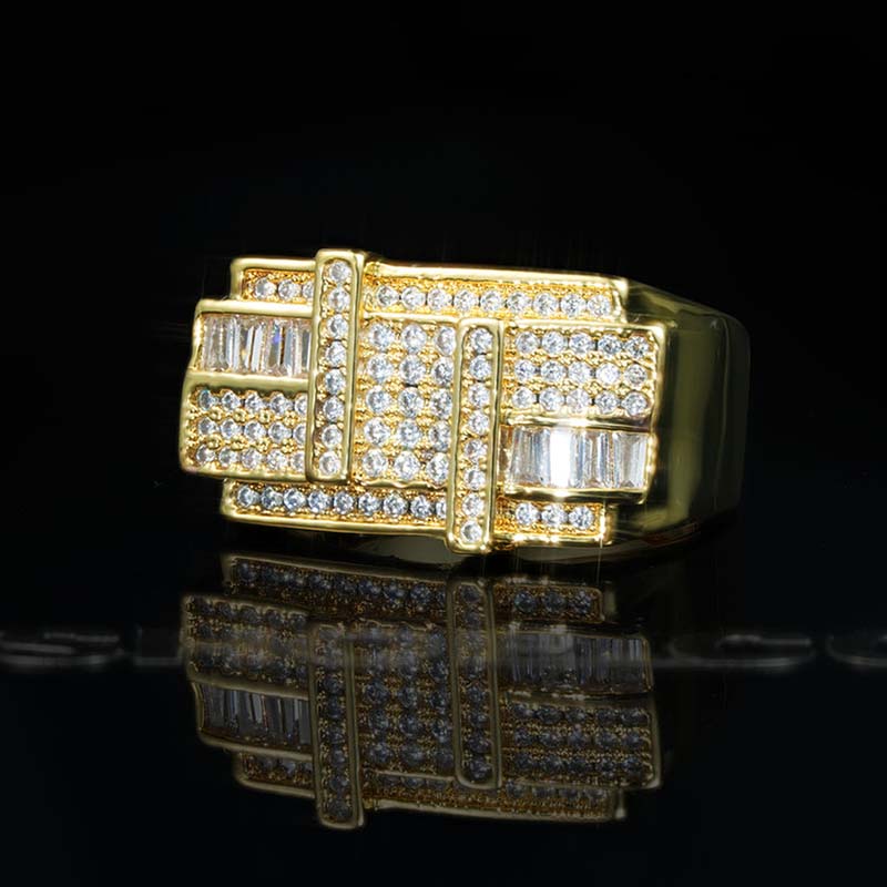 Iced Baguette Cut Ring for Men