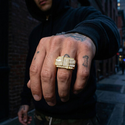 Iced Baguette Cut Ring for Men