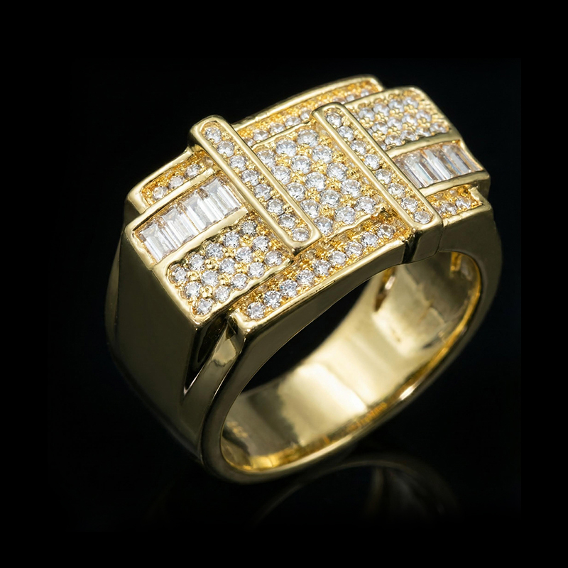 Iced Baguette Cut Ring for Men