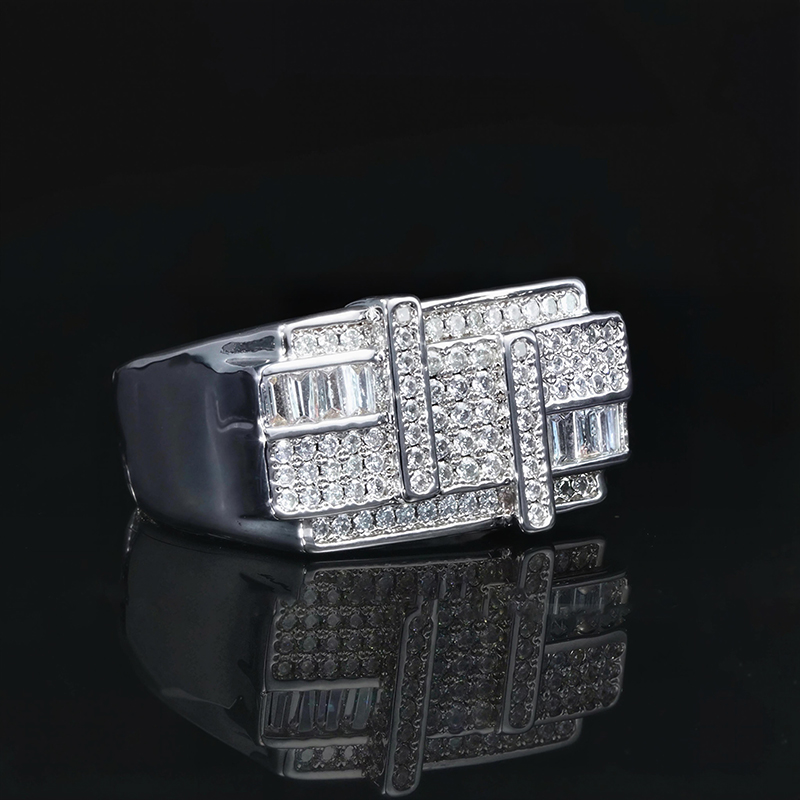 Iced Baguette Cut Ring for Men