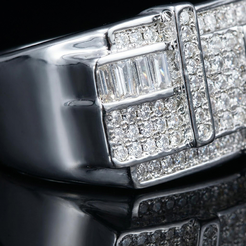 Iced Baguette Cut Ring for Men