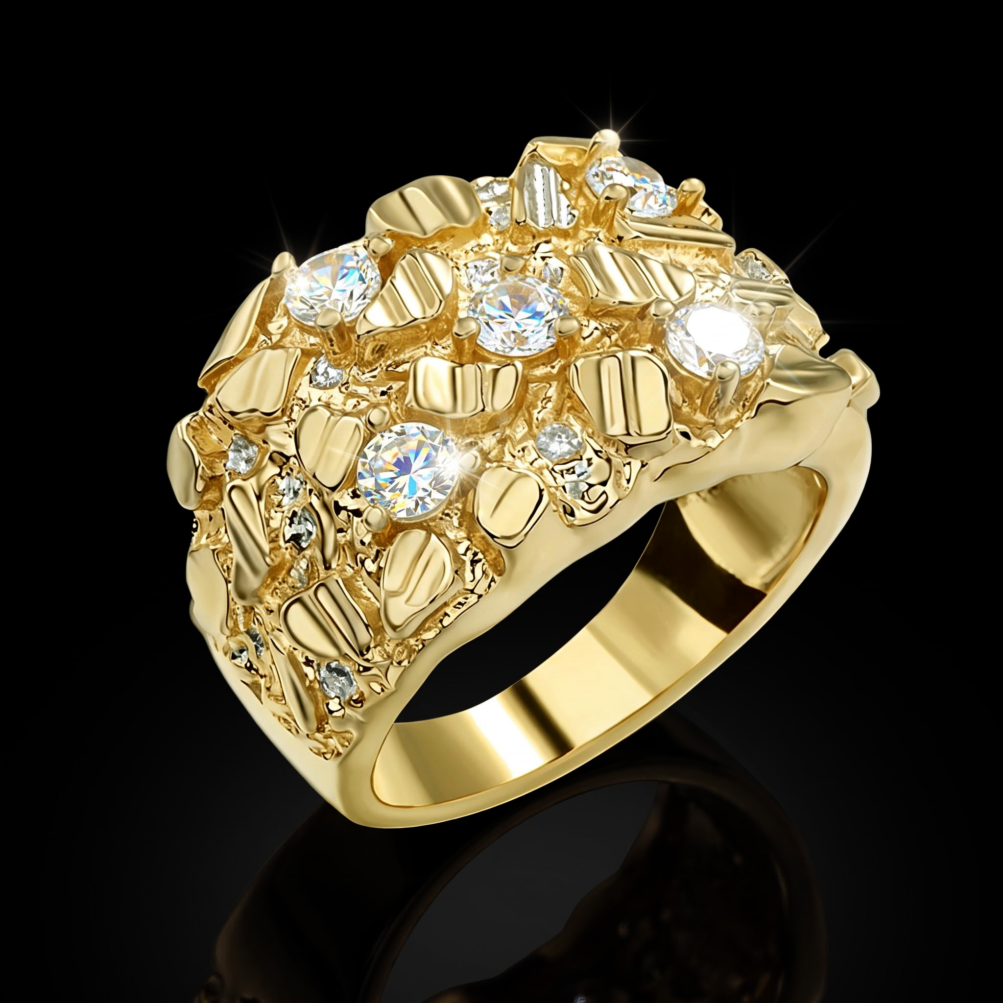 Iced Nugget Ring Iced Nugget Ring