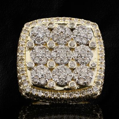 Round Cut Iced Out Ring