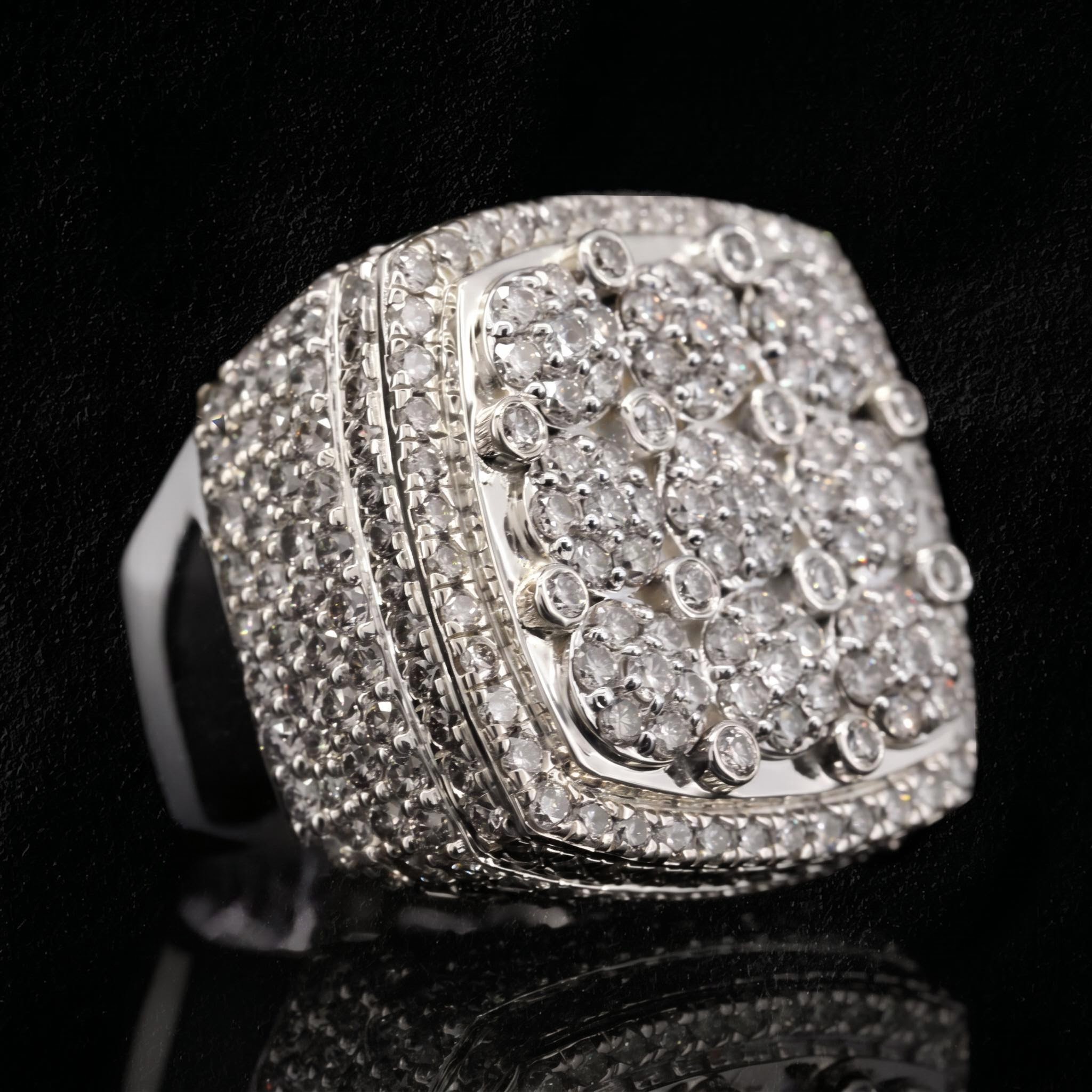 Round Cut Iced Out Ring Round Cut Iced Out Ring