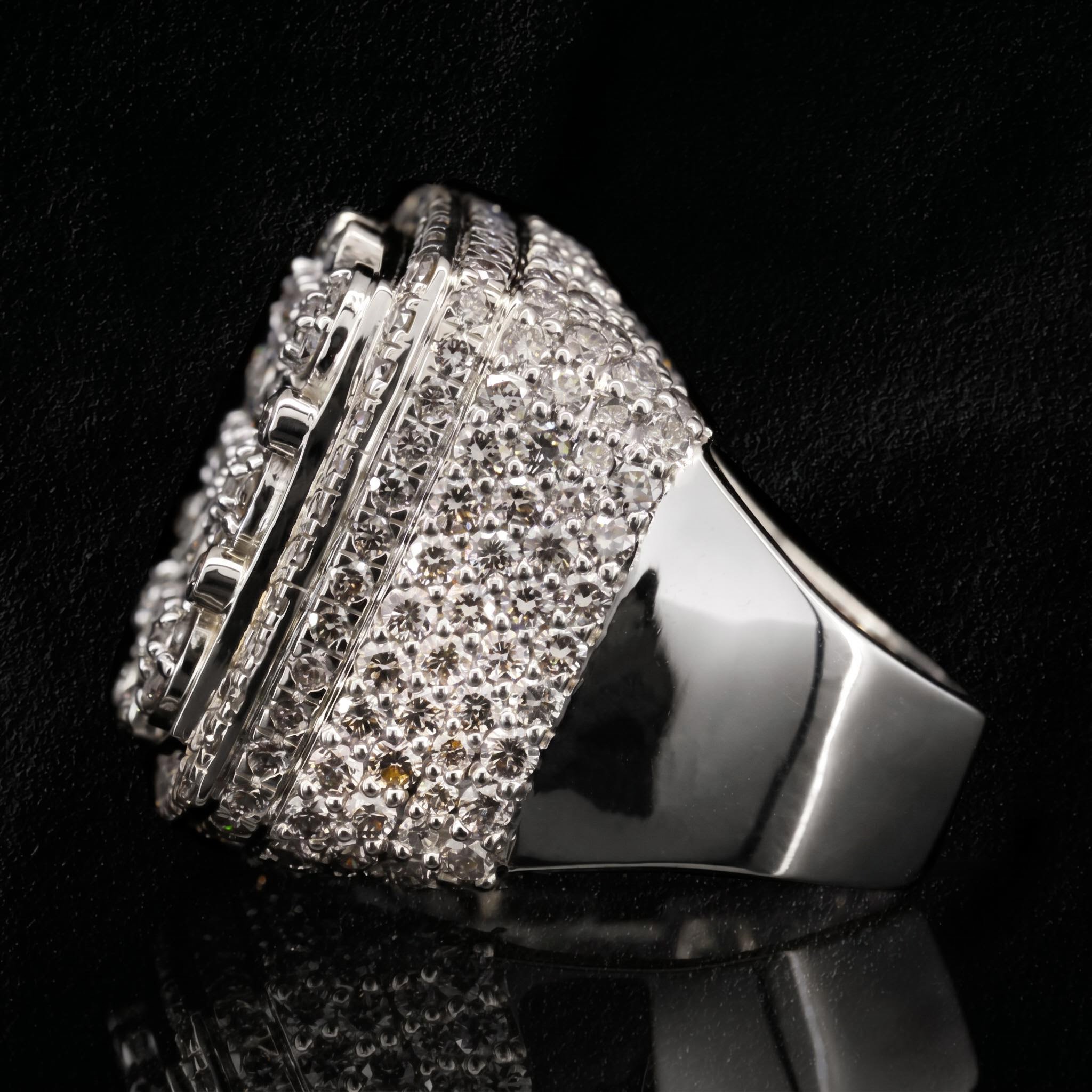 Round Cut Iced Out Ring Round Cut Iced Out Ring