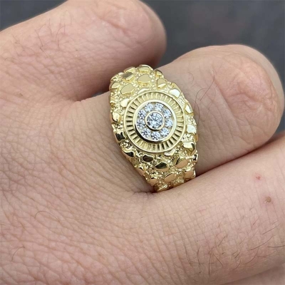 Eye Nugget Ring in Gold