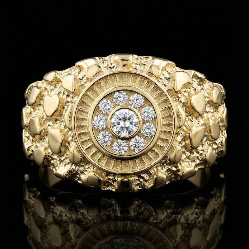 Eye Nugget Ring in Gold