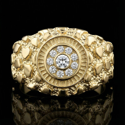 Eye Nugget Ring in Gold