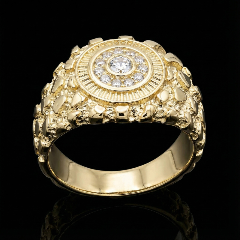 Eye Nugget Ring in Gold