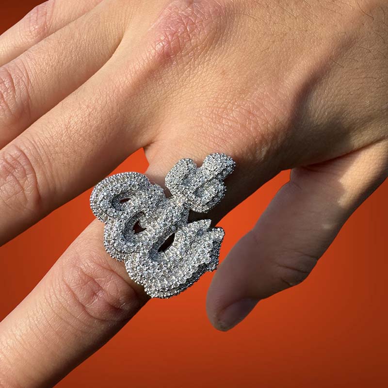 Iced Allah Ring for Men