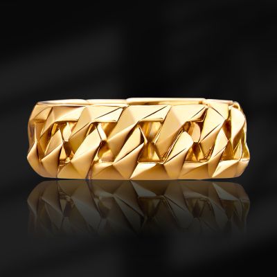 Cuban Link Ring in Gold