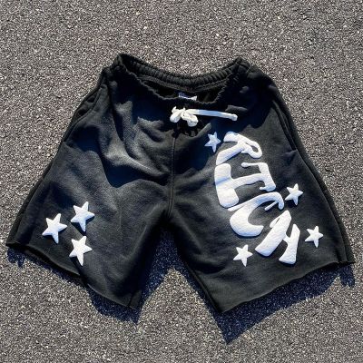 Hip Hop Aged Printed Sweat Shorts