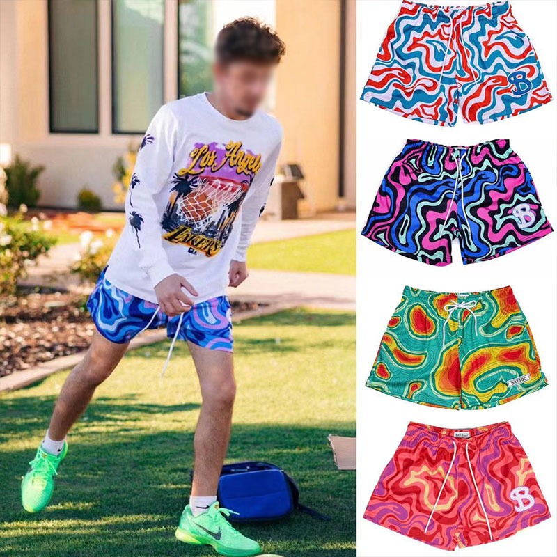 Mesh Quick Dry Pigment Fluid Basketball Shorts