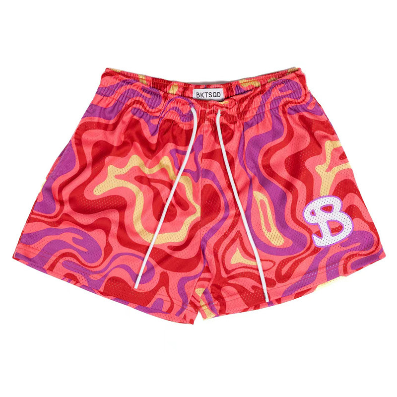 Mesh Quick Dry Pigment Fluid Basketball Shorts