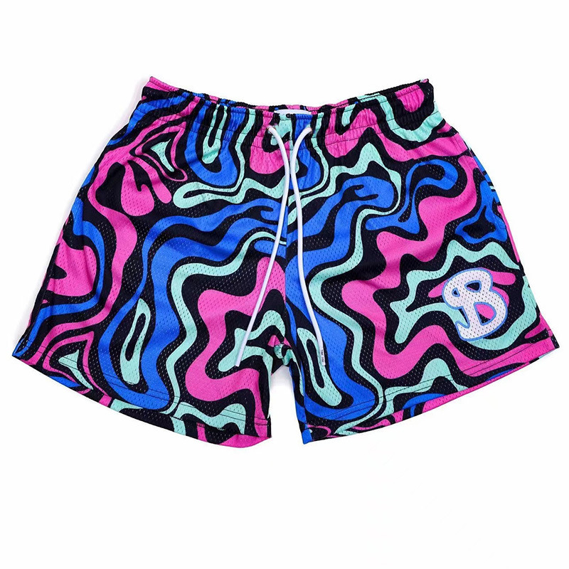 Mesh Quick Dry Pigment Fluid Basketball Shorts