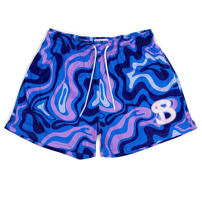 Mesh Quick Dry Pigment Fluid Basketball Shorts