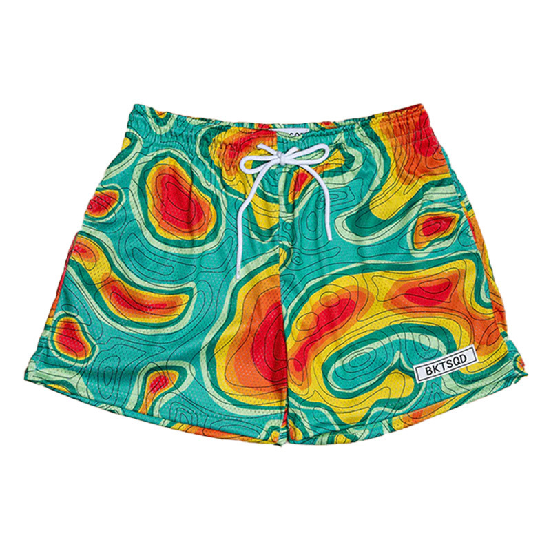 Mesh Quick Dry Pigment Fluid Basketball Shorts