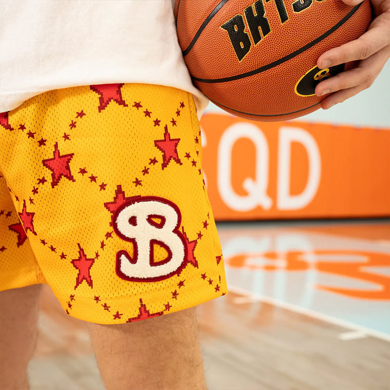 Mesh Quick Dry Stars Basketball Shorts