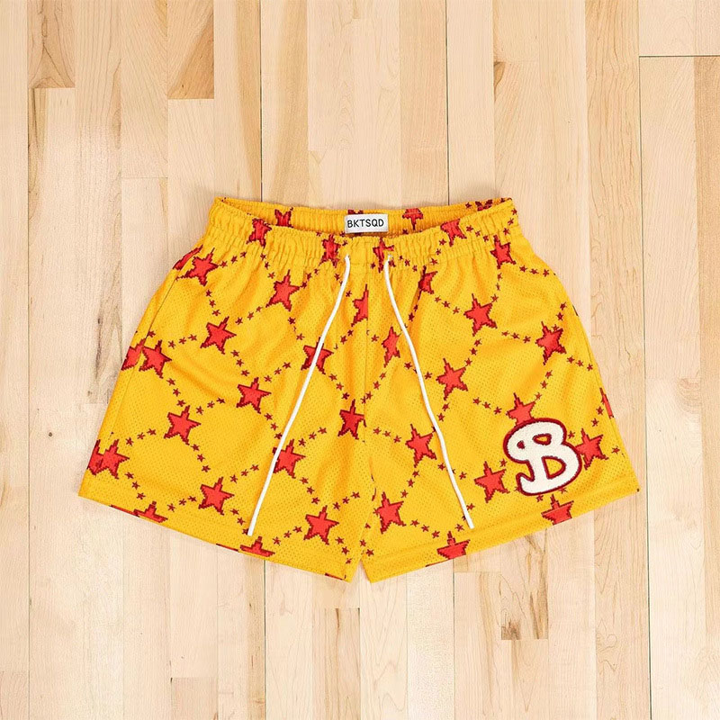 Mesh Quick Dry Stars Basketball Shorts