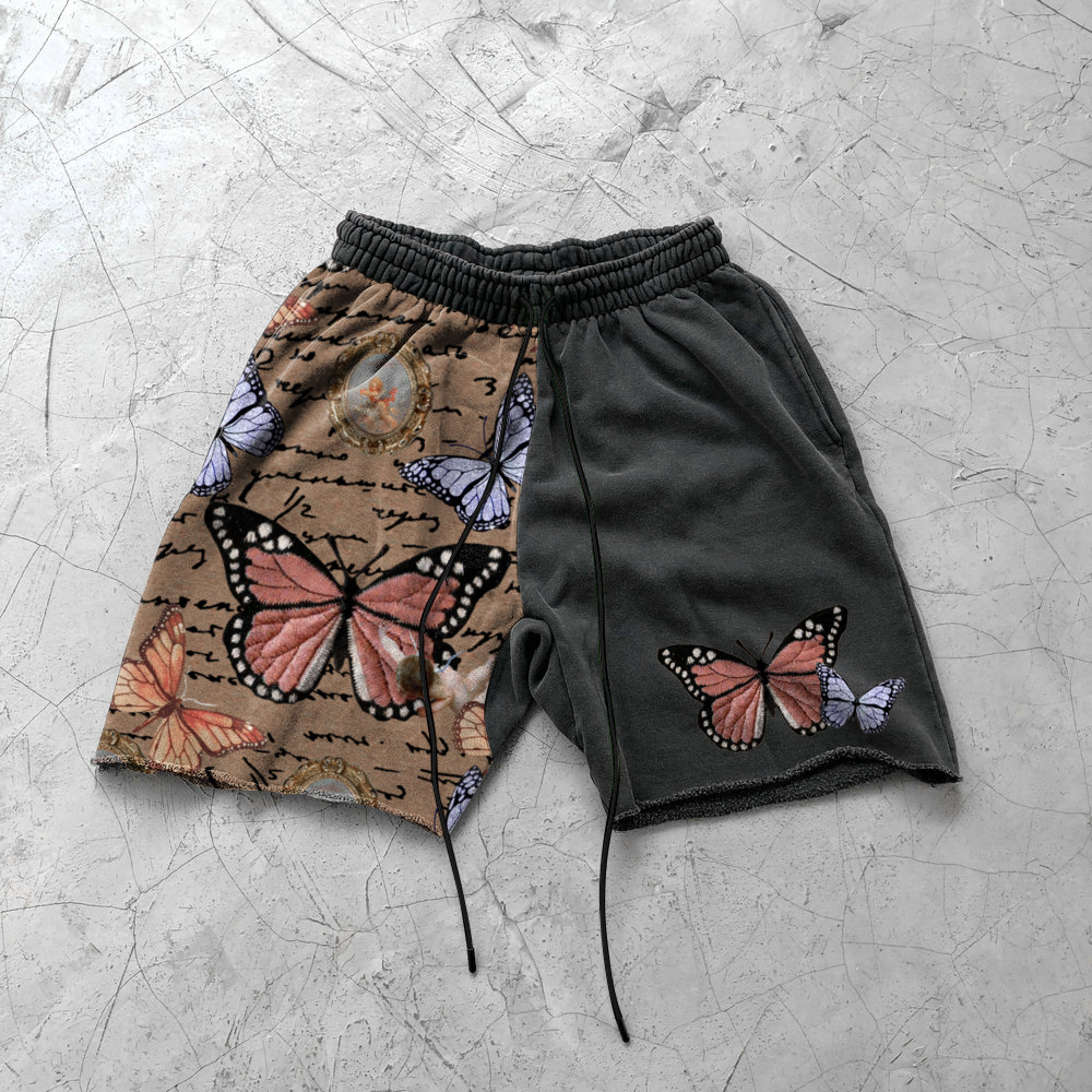 Butterfly Colorblocked Athletic Shorts