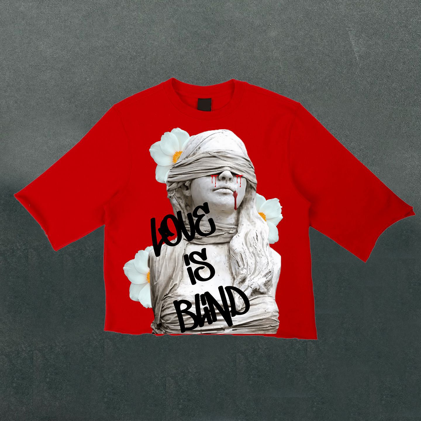 Hip Hop Love Is Blind Printed T-Shirt