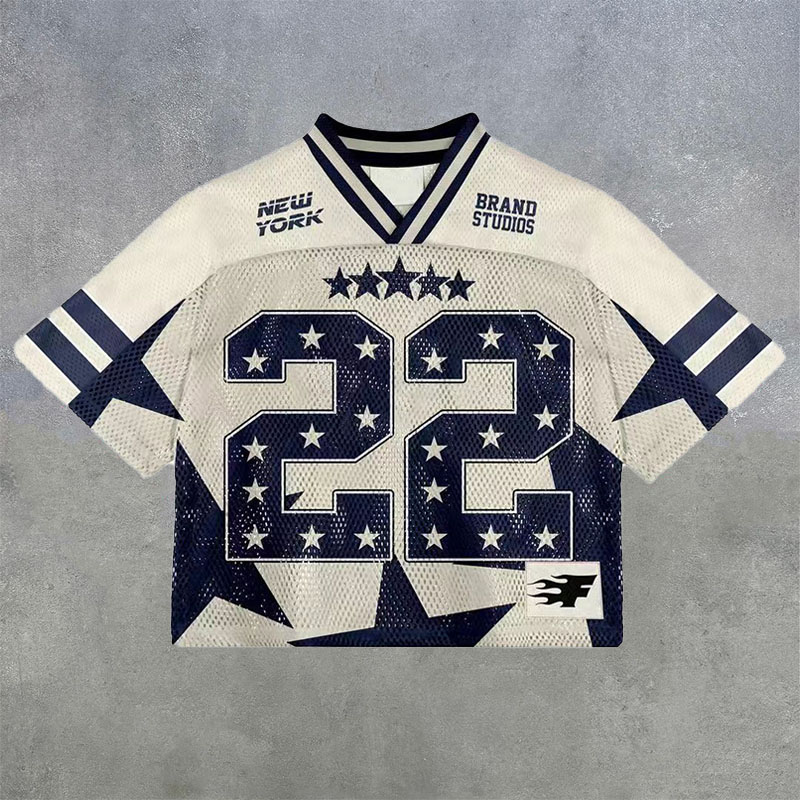 No.22 Digital Print Mesh Jersey