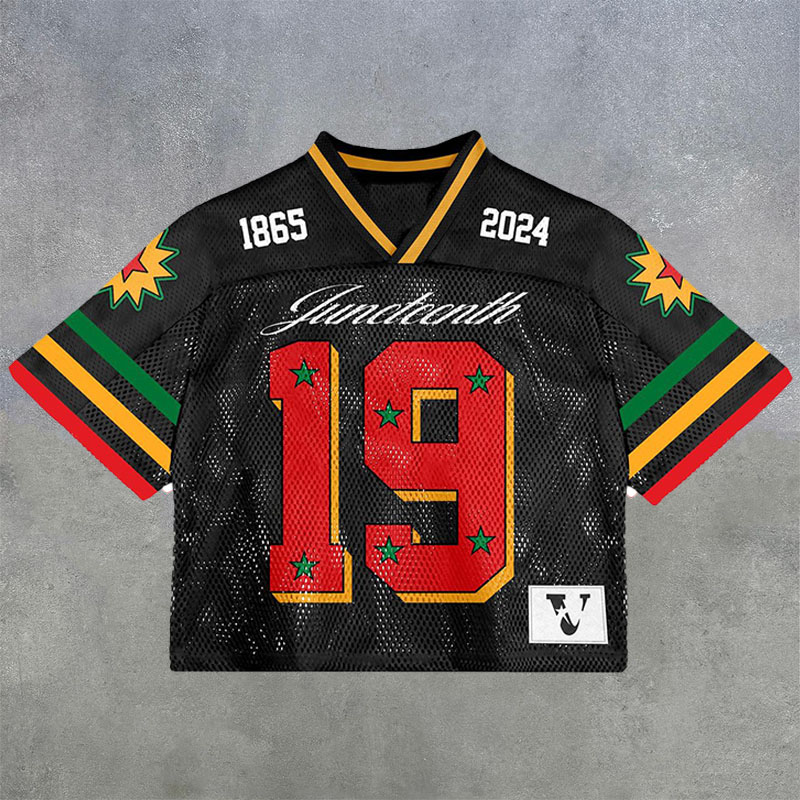 No.19 Digital Print Mesh Jersey