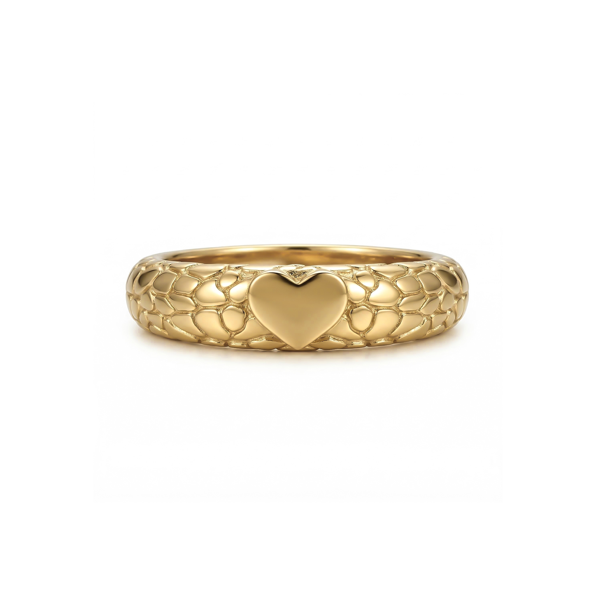 Heart Nugget Ring in Gold Heart Nugget Ring in Gold