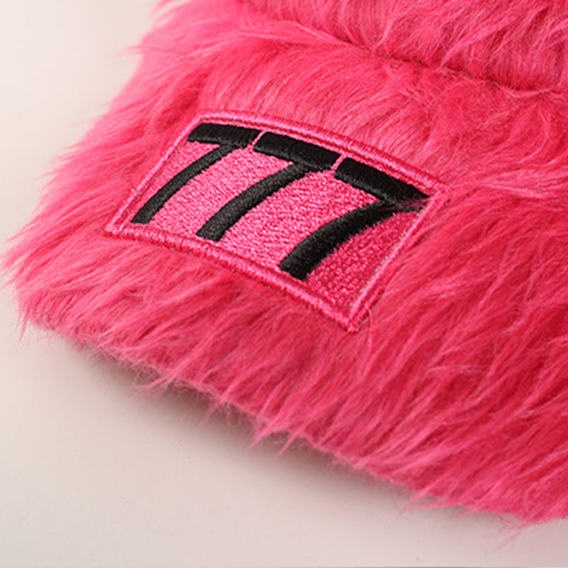 Y2K777 Embroidered Plush Baseball Cap