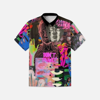 Art Acid Digital Rock Hawaiian Shirt