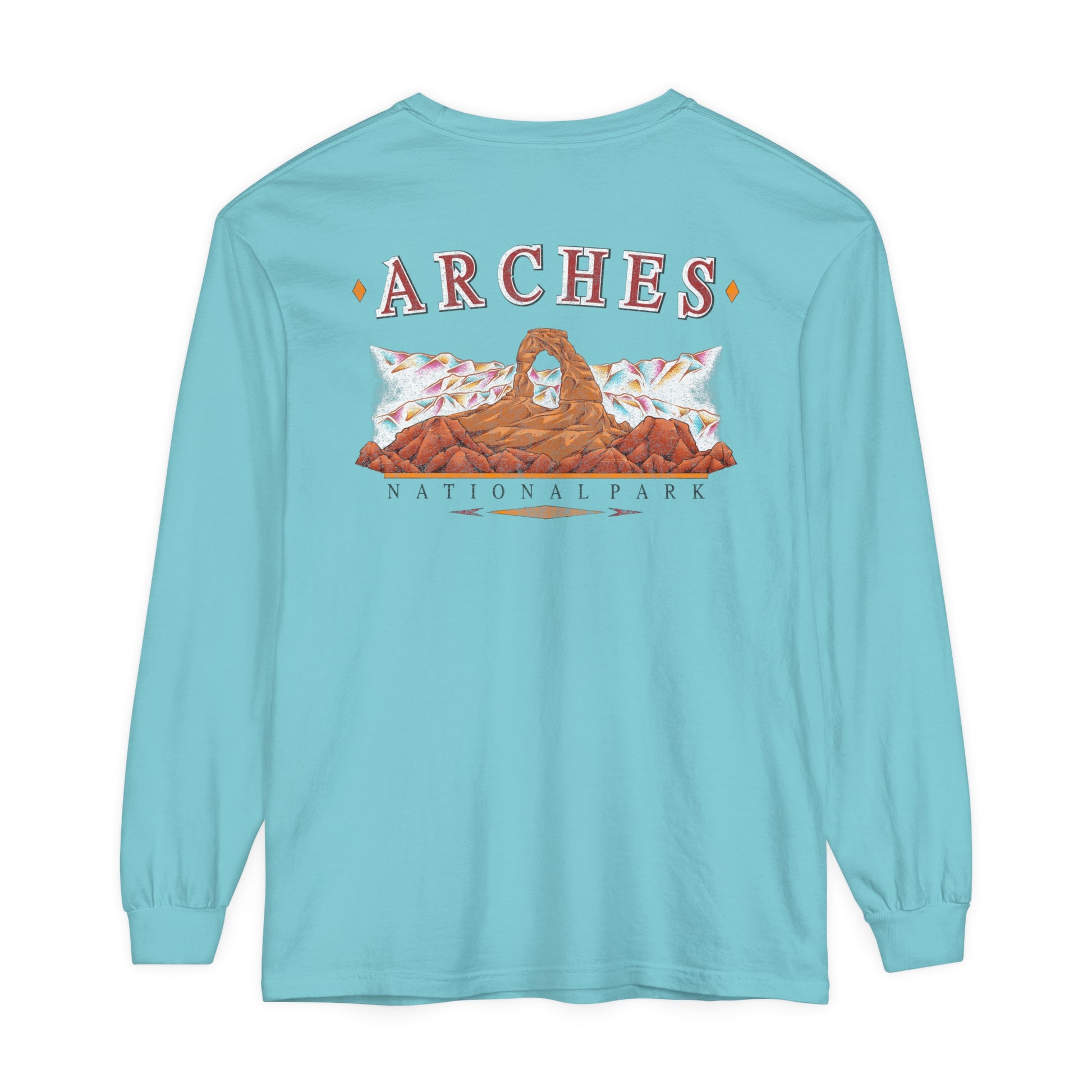 Vintage Arches National Park Cotton Long Sleeve Sweatshirt