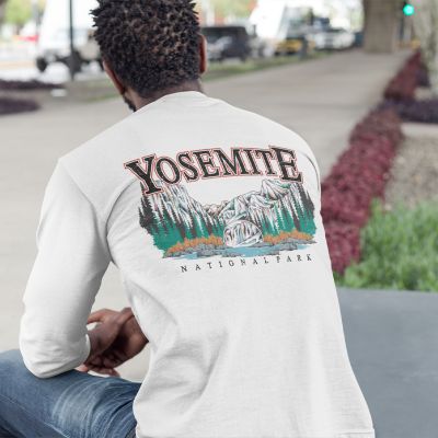 Yosemite National Park Vintage Long Sleeve Cotton Sweatshirt