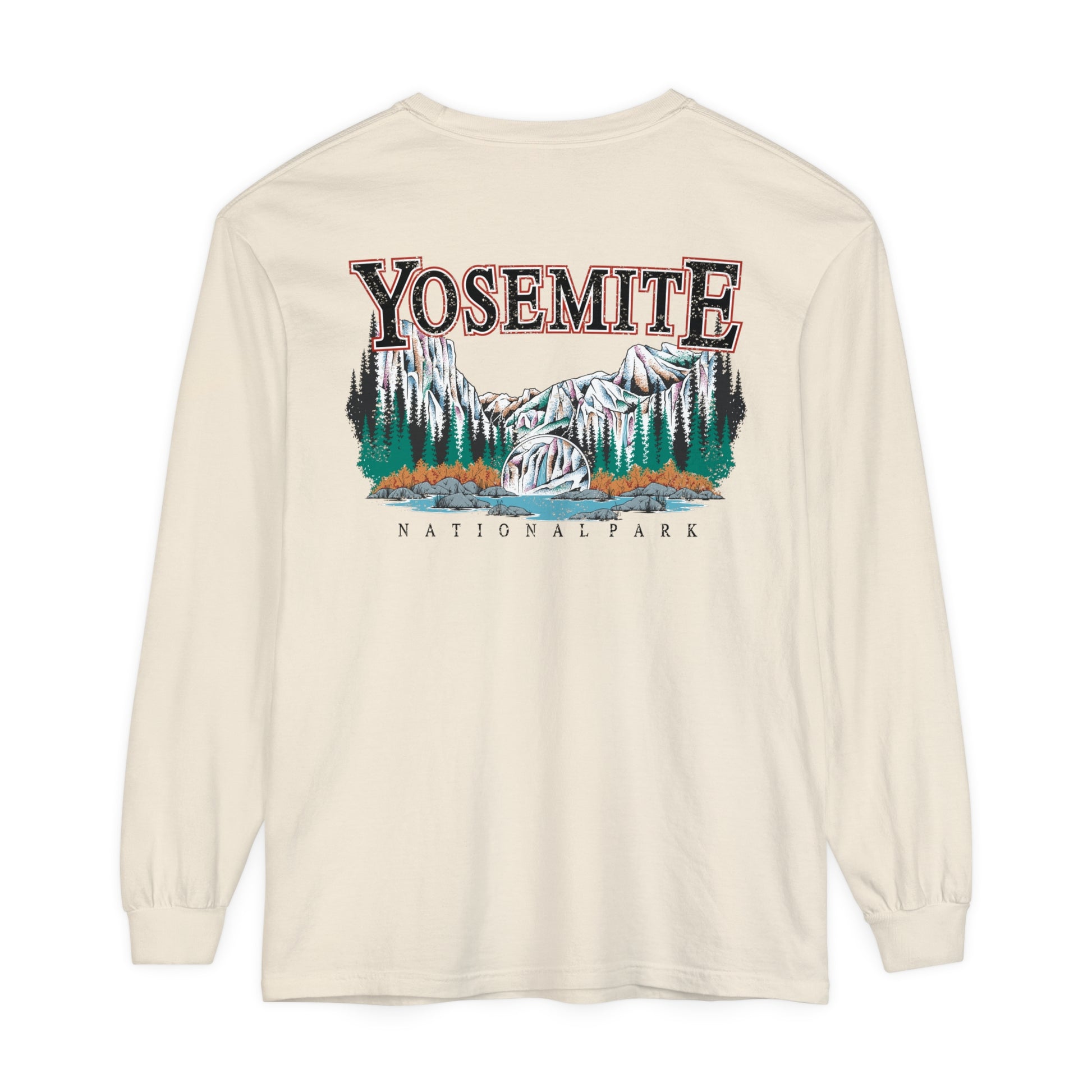 Yosemite National Park Vintage Long Sleeve Cotton Sweatshirt