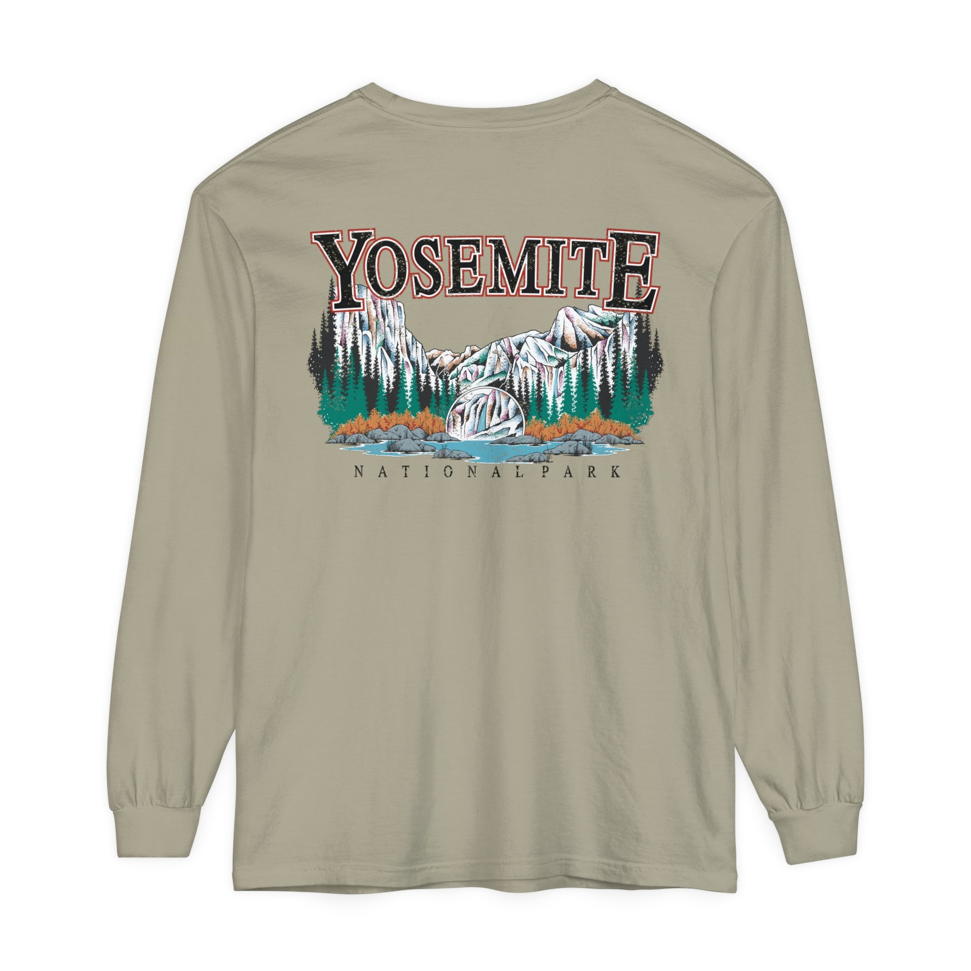 Yosemite National Park Vintage Long Sleeve Cotton Sweatshirt