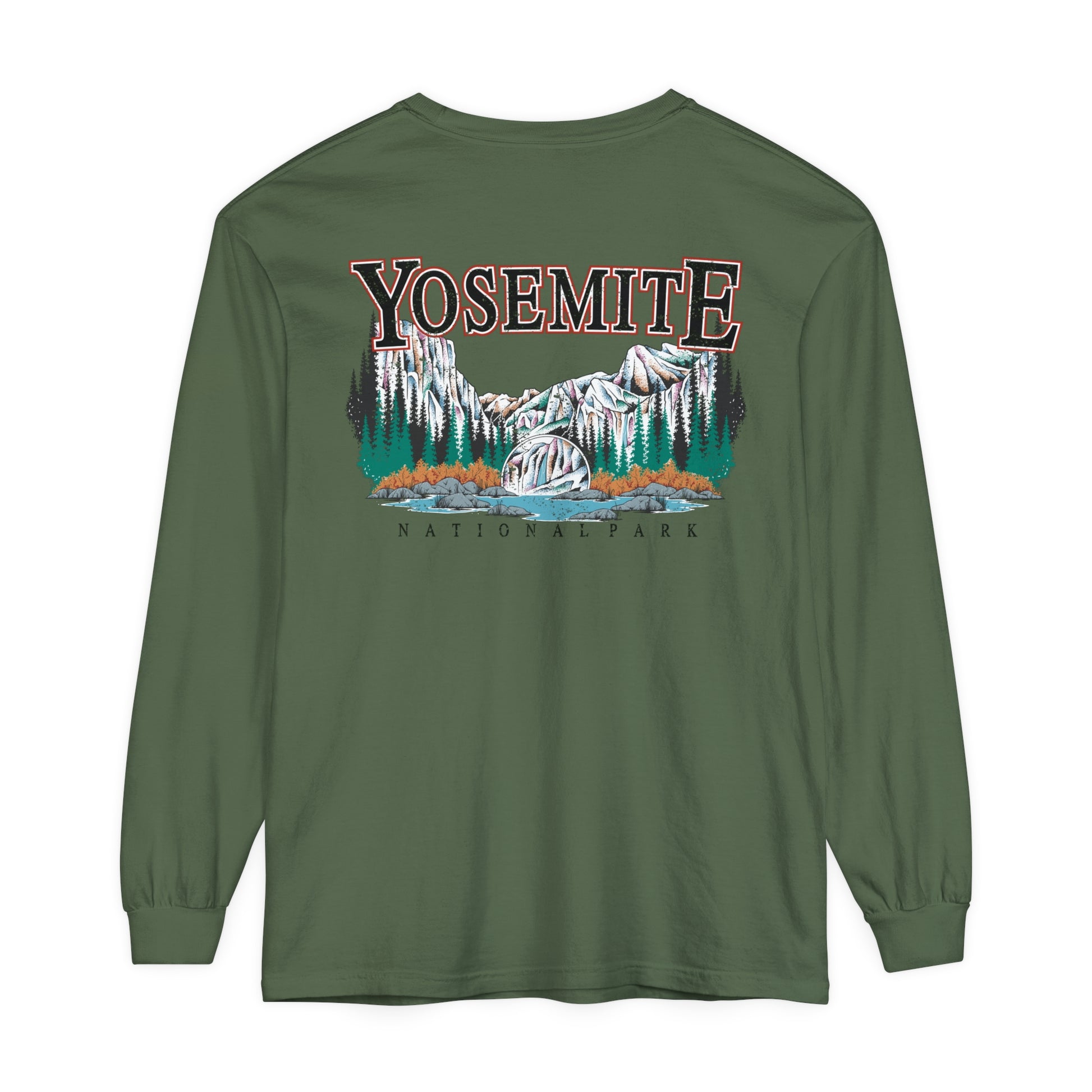 Yosemite National Park Vintage Long Sleeve Cotton Sweatshirt